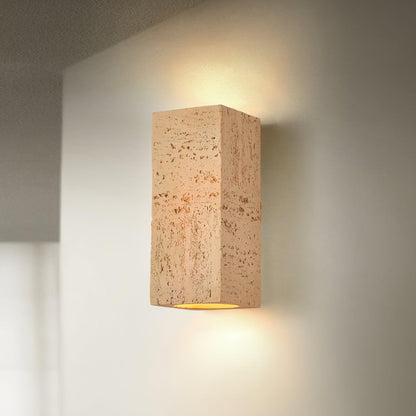 Bricks Wall Lamp Dia 3.9″ x H 9″/ Dia 10cm x H 23cm / Brown Wall lamp