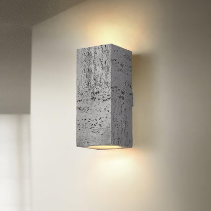 Bricks Wall Lamp Dia 3.9″ x H 9″/ Dia 10cm x H 23cm / Grey Wall lamp