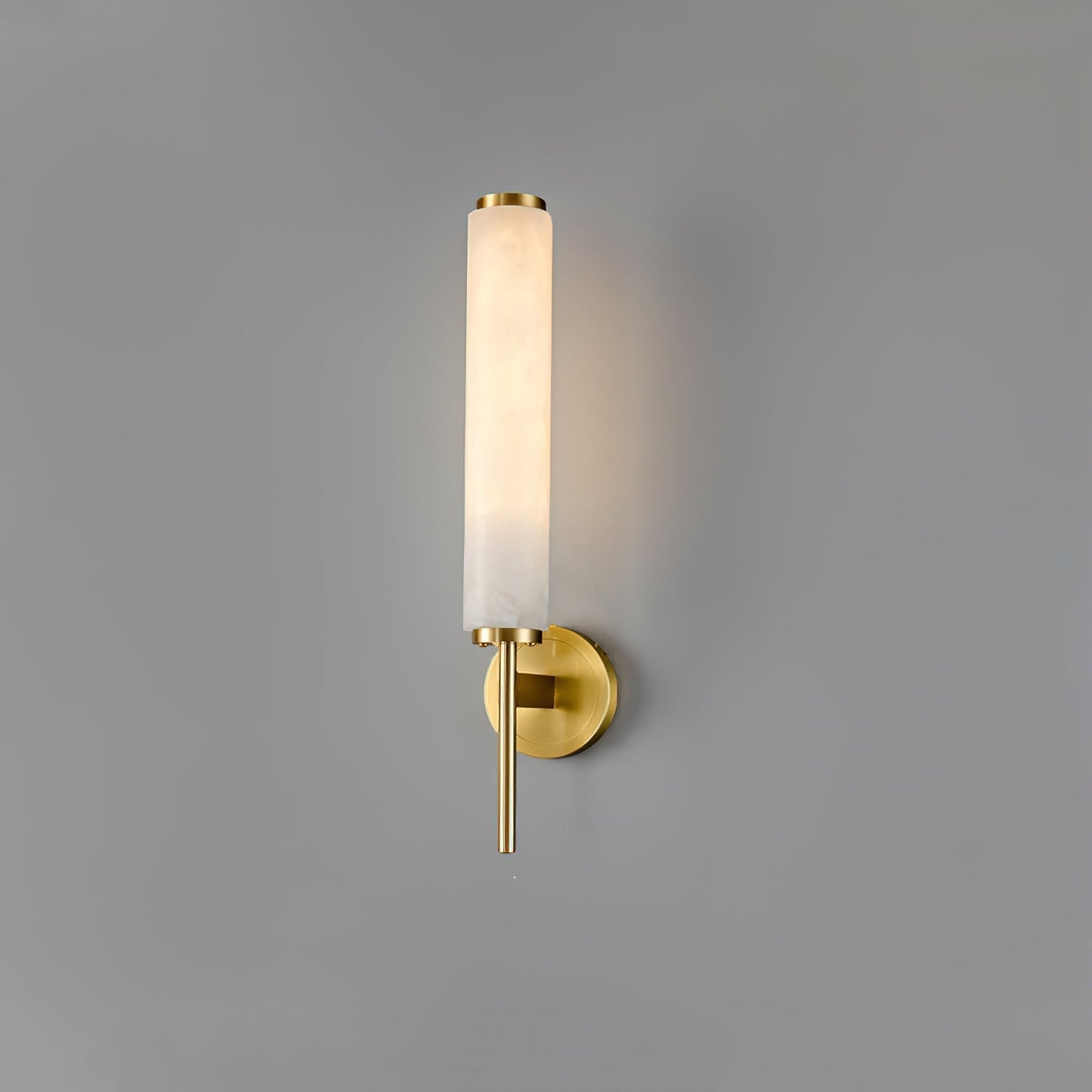 Brindisi Wall Sconce W 4.7″ x H 18.9″ / W 12cm x H 48cm / Brass & White / Warm Light Wall lamp