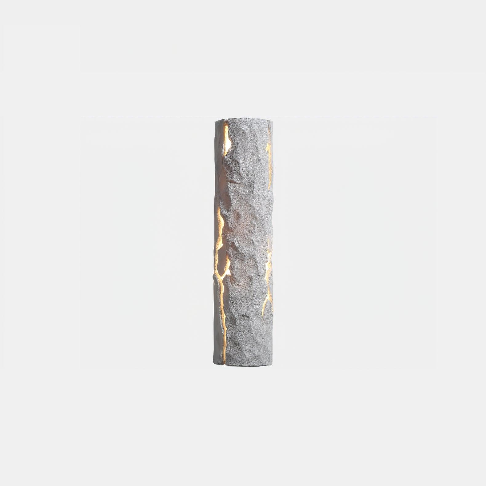 Broken Bark Wall Light Model A: Dia 3.9″ x H 15.6″ / Dia 10cm x H 39.5cm / Warm White Wall lamp