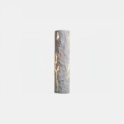 Broken Bark Wall Light Model A: Dia 3.9″ x H 15.6″ / Dia 10cm x H 39.5cm / Warm White Wall lamp