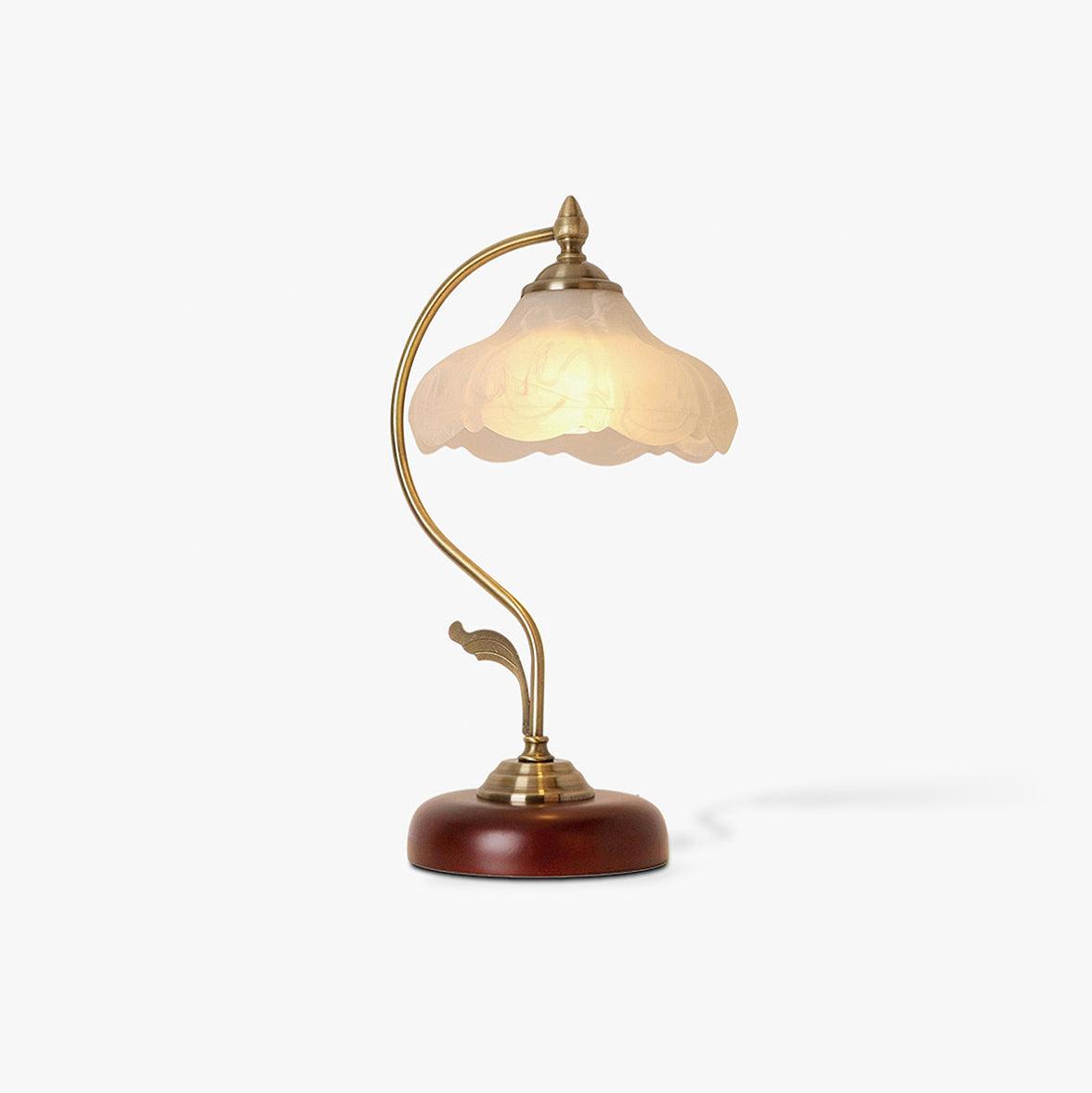 Brown Dome Table Lamp W 7.9″ x H 16.9″ / W 20cm x H 43cm / Gold / US plug Table lamp