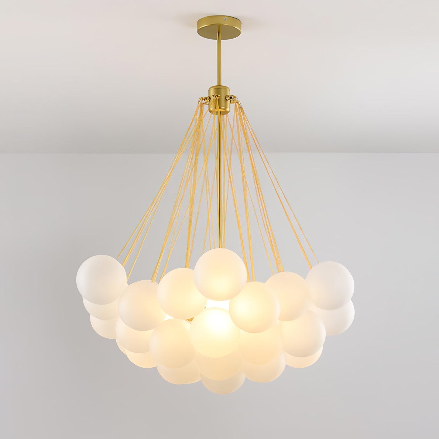 Bubble Chandelier 37heads Dia 31.5″ x H 39.4″ / Dia 80cm x H 100cm / Gold Chandelier