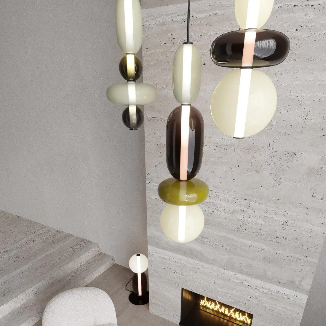 Candied Glass Combo Pendant Light Pendant light