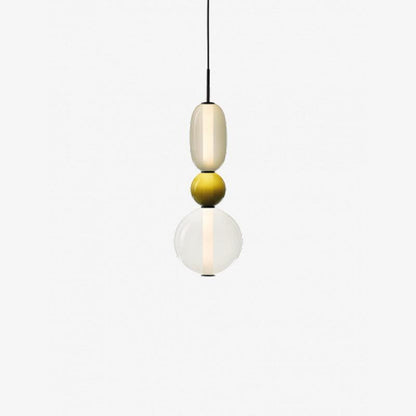Candied Glass Pendant Light Model B Green ? 6.3″ x H 21.7″ / Dia 16cm x H 55cm / Warm Light Pendant light