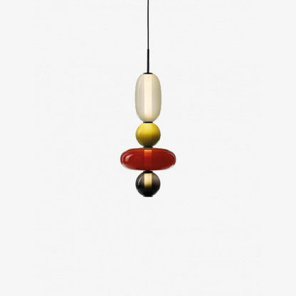 Candied Glass Pendant Light Model E ? 7.1″ x H 22″ / Dia 18cm x H 56cm / Warm Light Pendant light