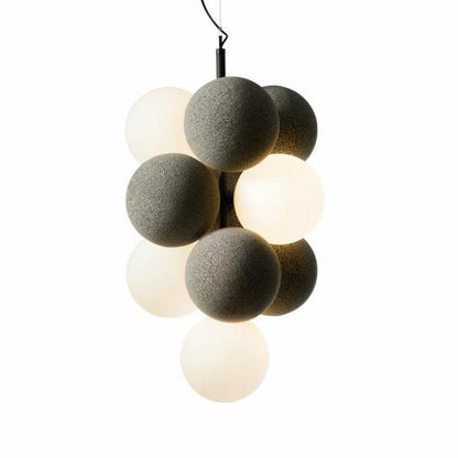 Bubbles Holly Pendant Lamp Vertical Dia 10.2″ x H 18.9″ / Dia 26cm x H 48cm / Light grey Pendant light