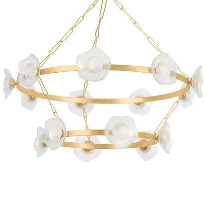 Almandine LED 2-Tier Chandelier