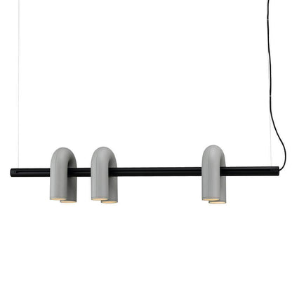 Cirkus Chandelier 3 Heads L 47.2″ x H 9.4″ / L 120cm x H 24cm (Power: ~42W) / Gray / Warm White Chandelier