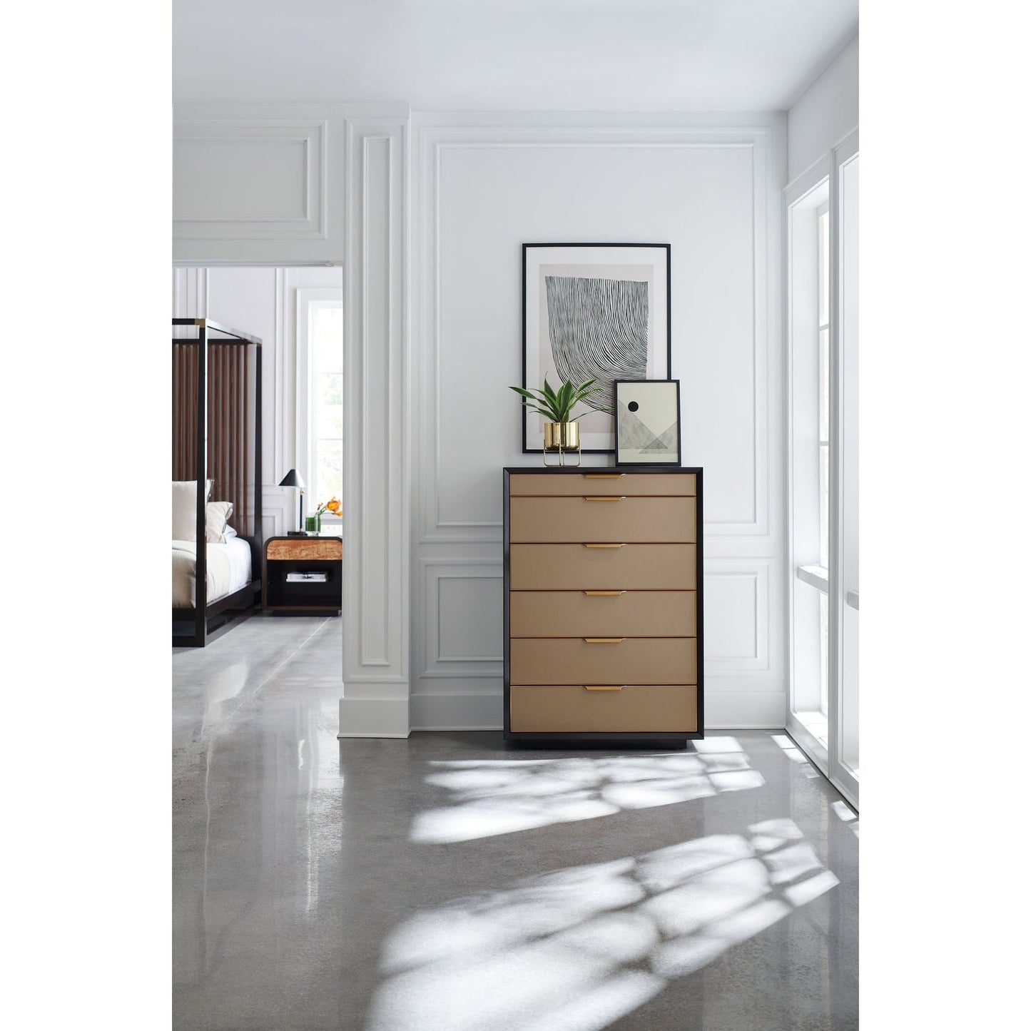 Caracole Classic Pinstripe Bed