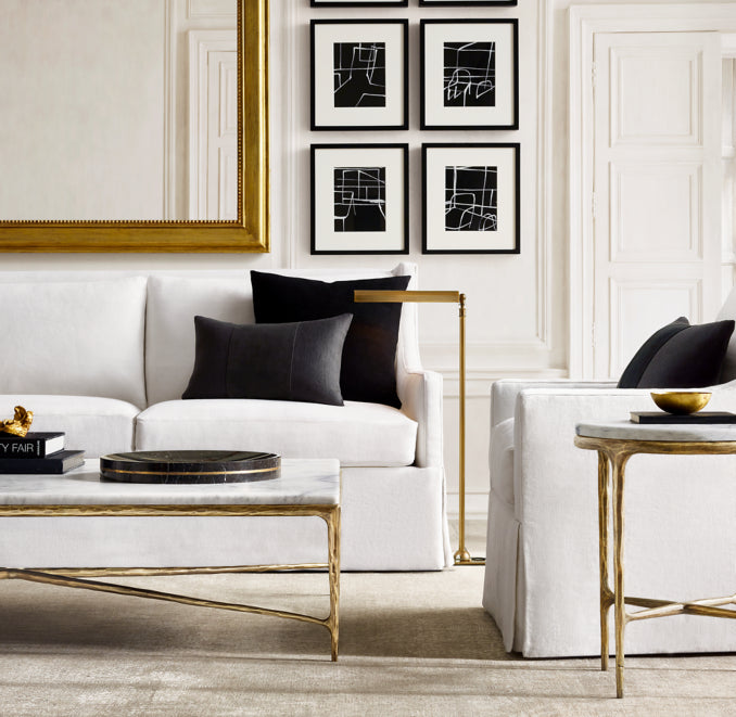Thaddeus Marble Square Coffee Table