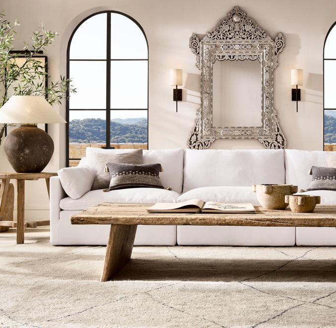 Cloud Modular Slope Arm 3-Piece Sofa