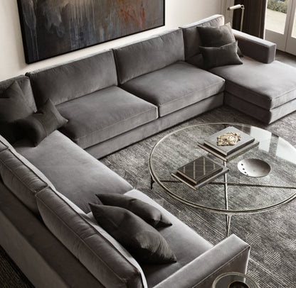 Thaddeus Glass Round Coffee Table