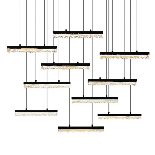 Stagger LED Linear Suspension