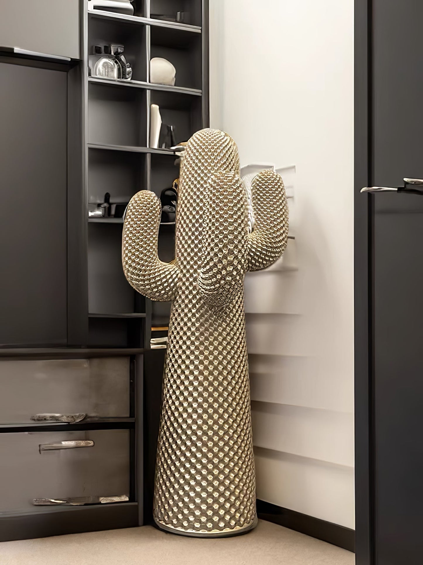 Mello Sculptural Cactus Coat Rack Home Decor