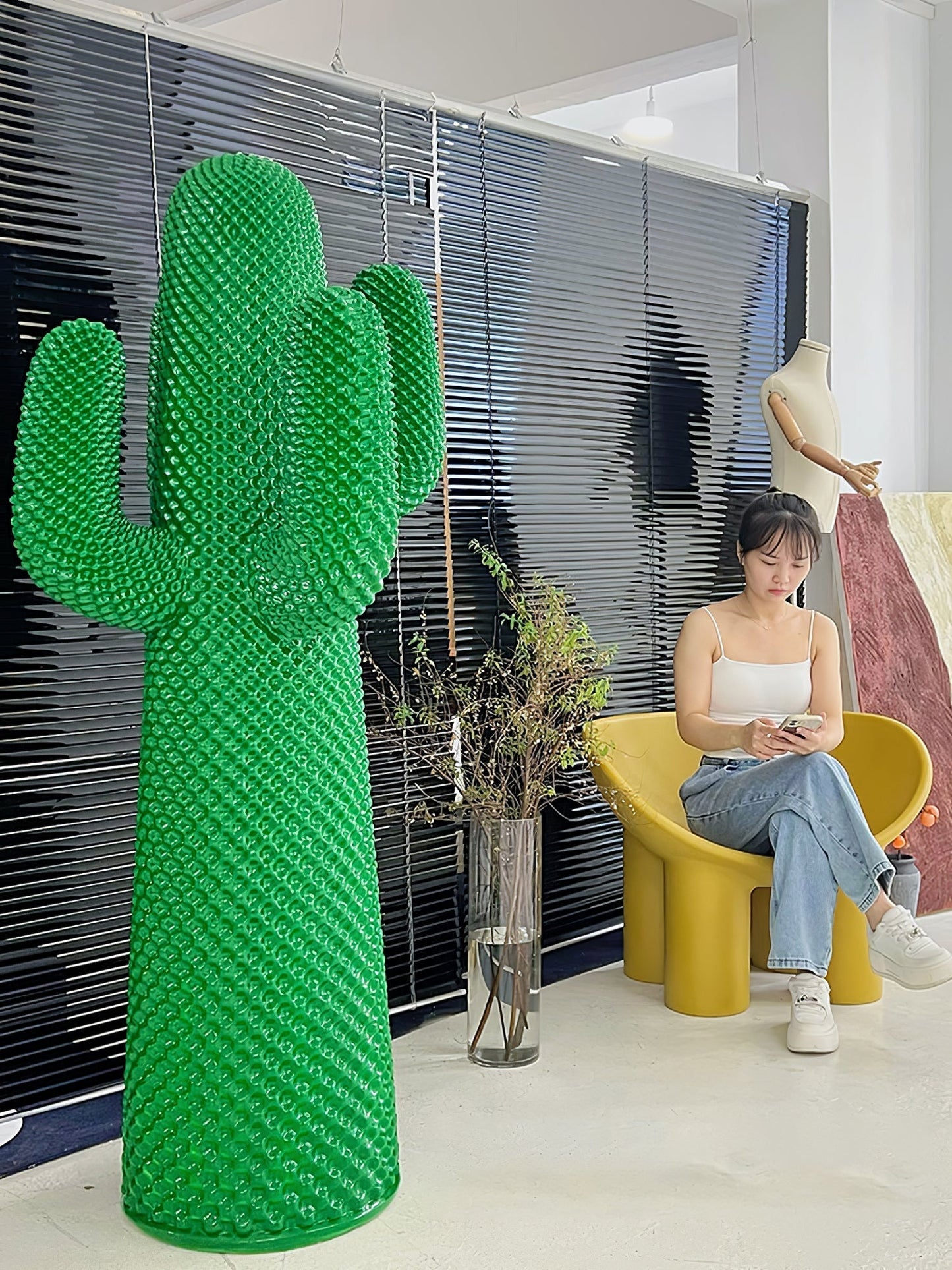 Mello Sculptural Cactus Coat Rack Home Decor