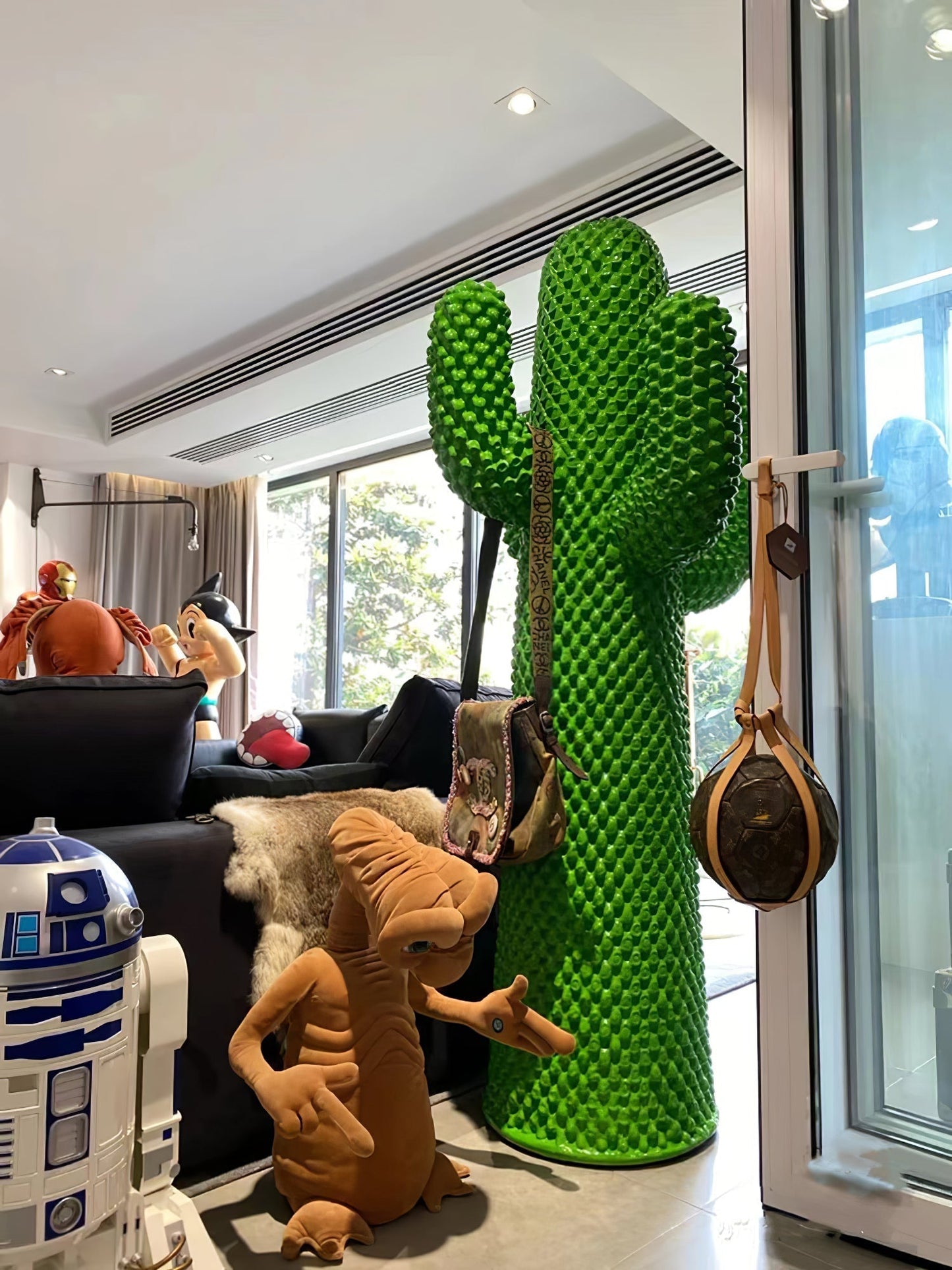Mello Sculptural Cactus Coat Rack Home Decor