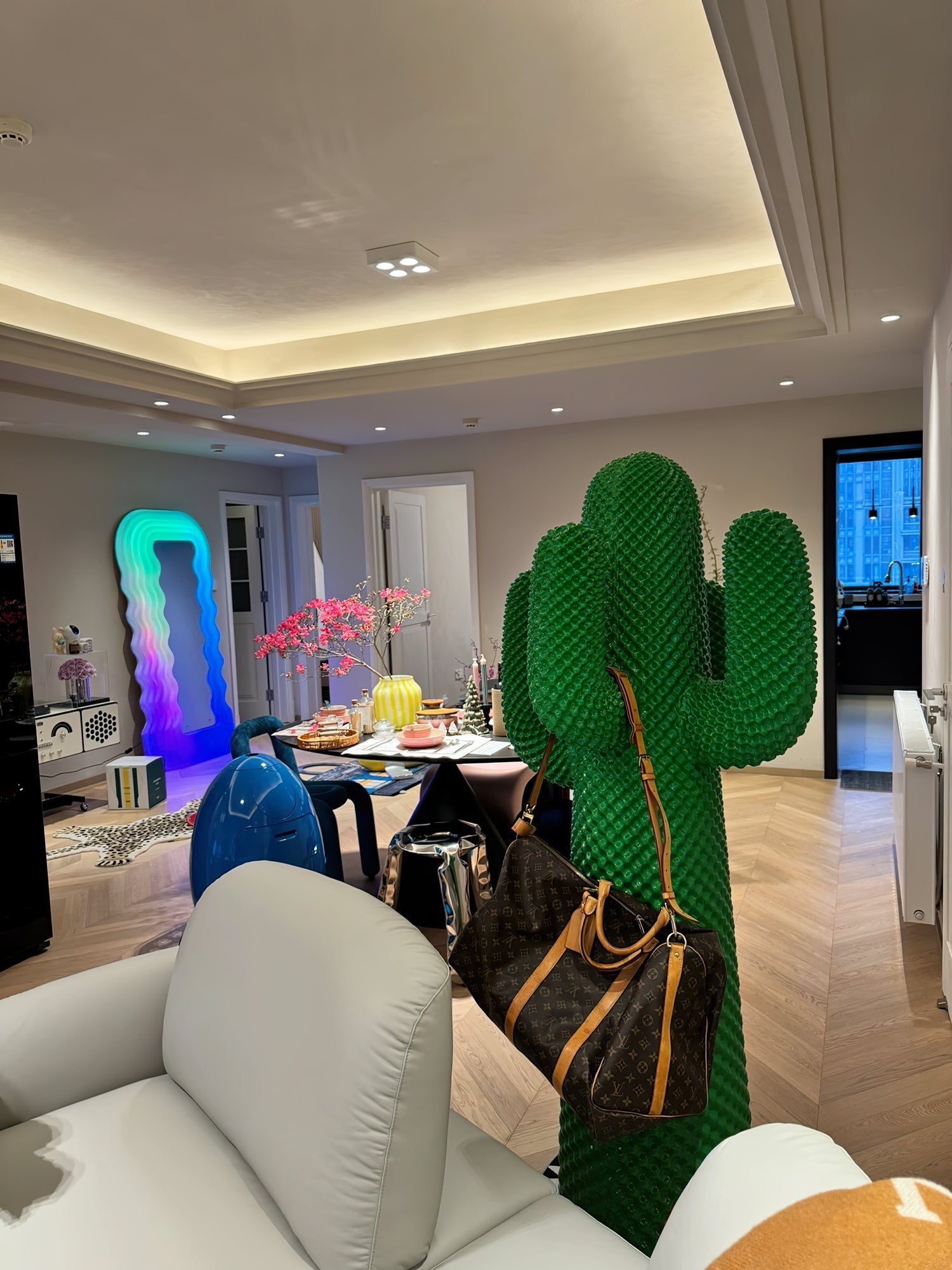 Mello Sculptural Cactus Coat Rack Home Decor