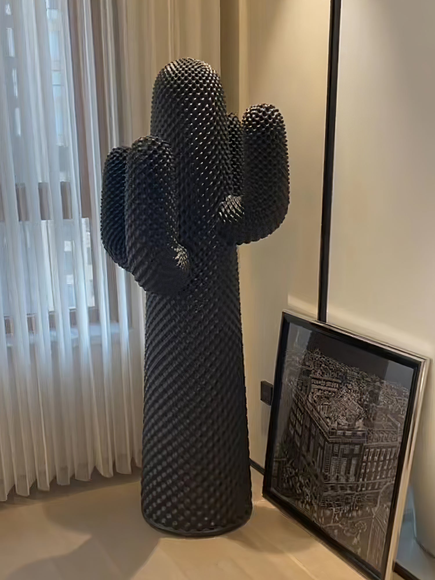 Mello Sculptural Cactus Coat Rack Home Decor