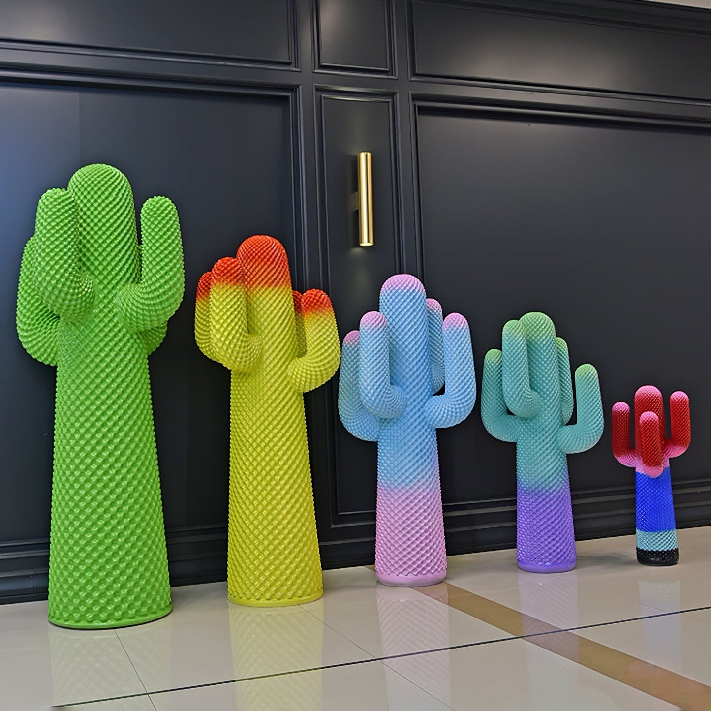 Mello Sculptural Cactus Coat Rack Home Decor