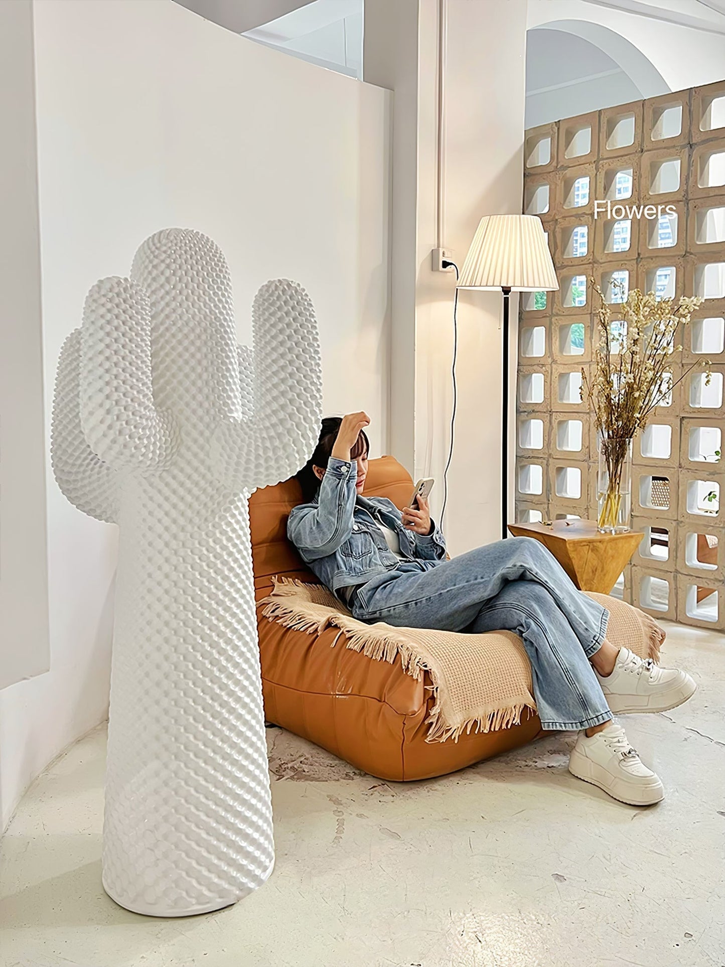 Mello Sculptural Cactus Coat Rack Home Decor