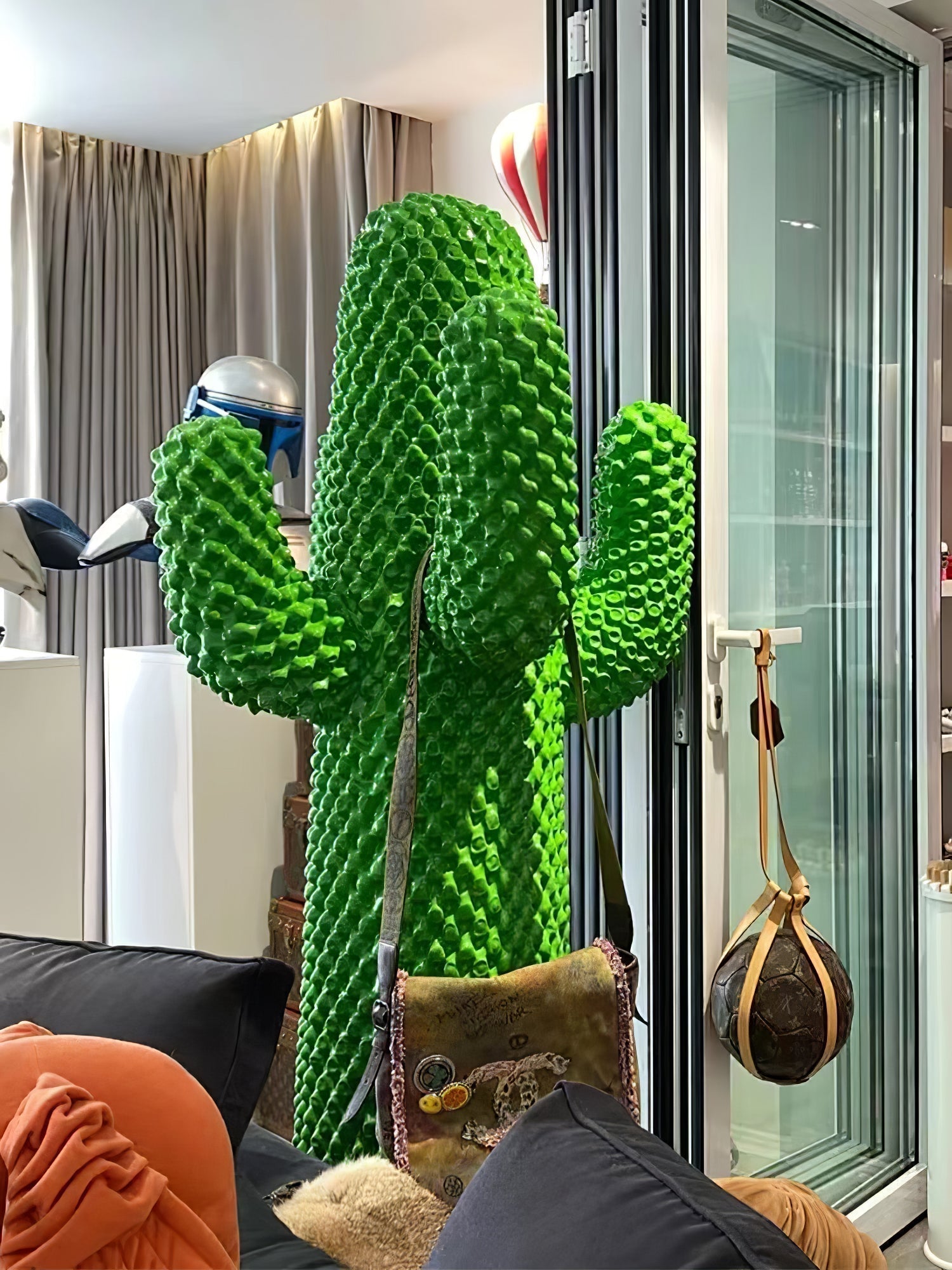 Mello Sculptural Cactus Coat Rack Home Decor