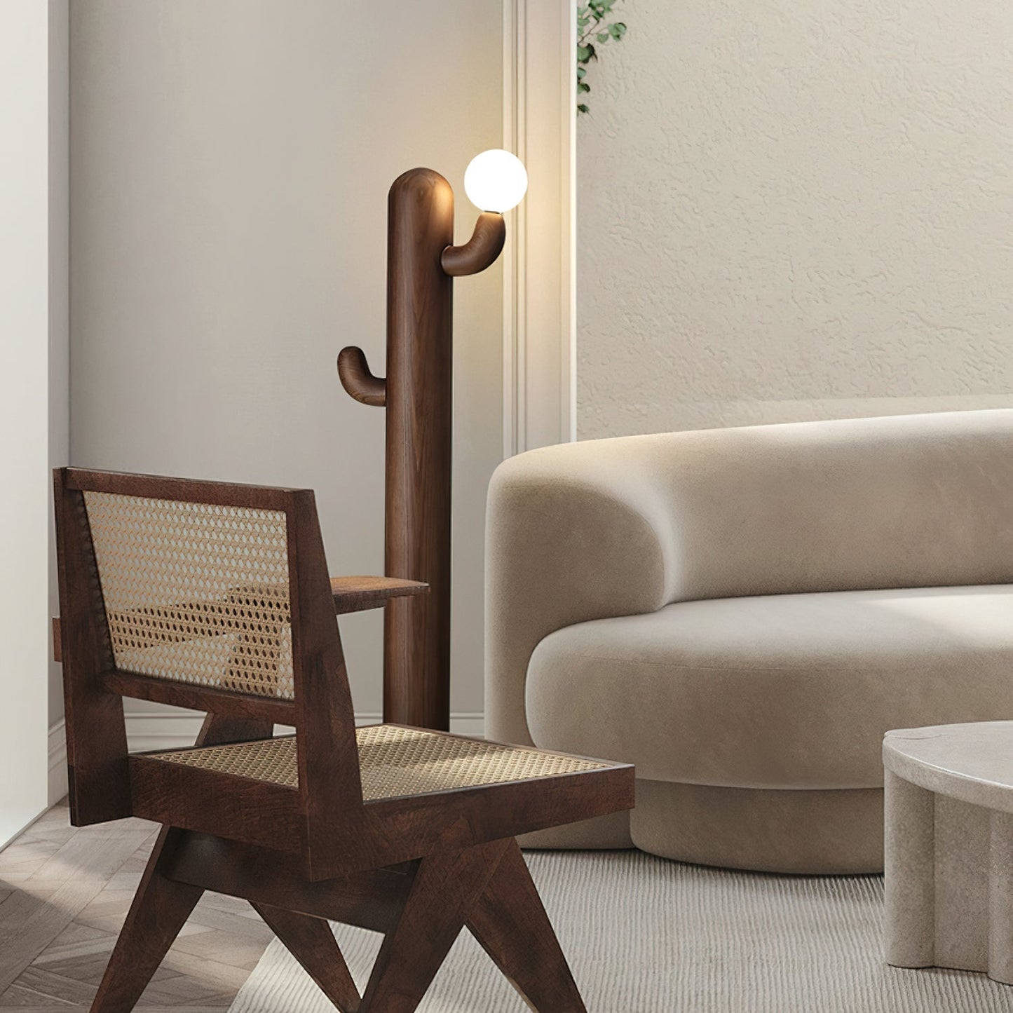 Cactus Wood Floor Lamp Floor lamp