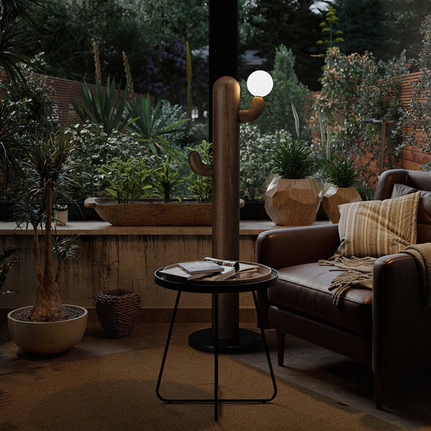 Cactus Wood Floor Lamp Floor lamp