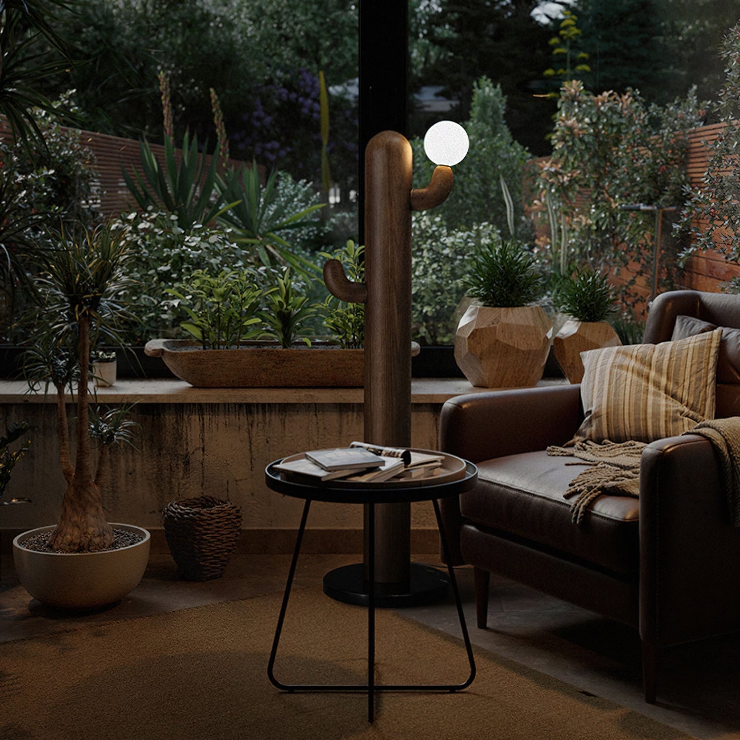 Cactus Wood Floor Lamp Floor lamp