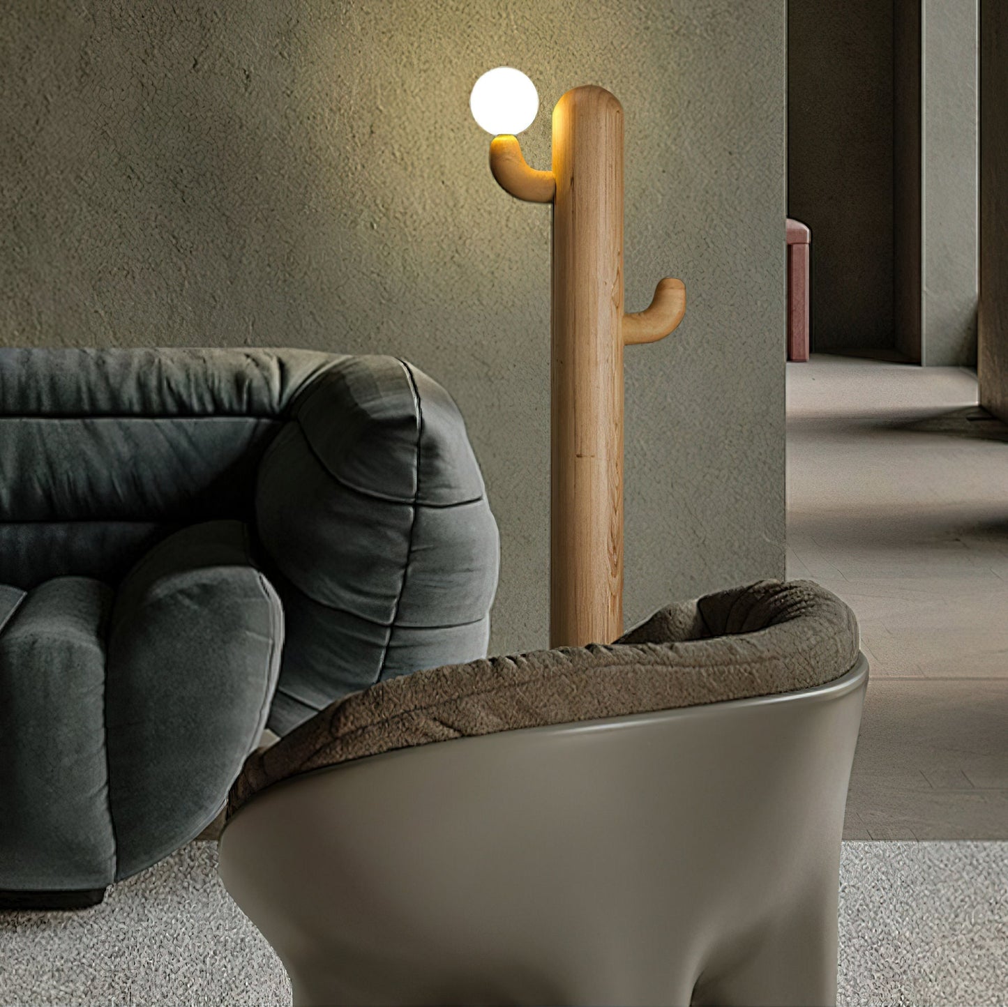 Cactus Wood Floor Lamp Floor lamp
