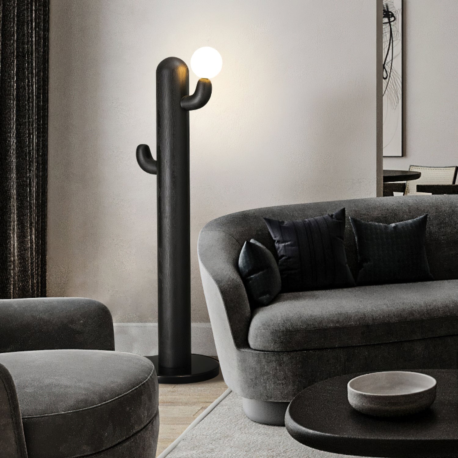 Cactus Wood Floor Lamp Floor lamp
