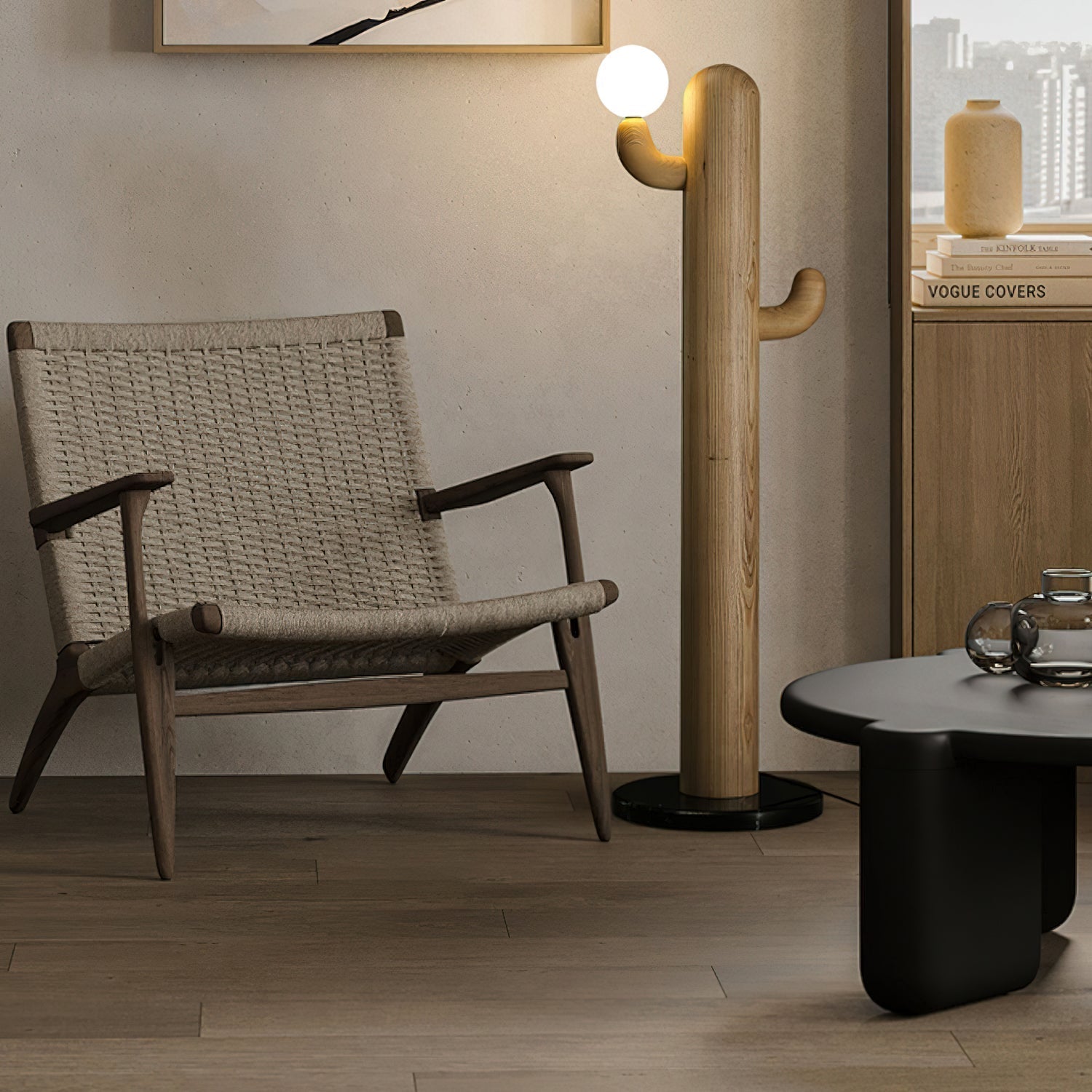 Cactus Wood Floor Lamp Floor lamp
