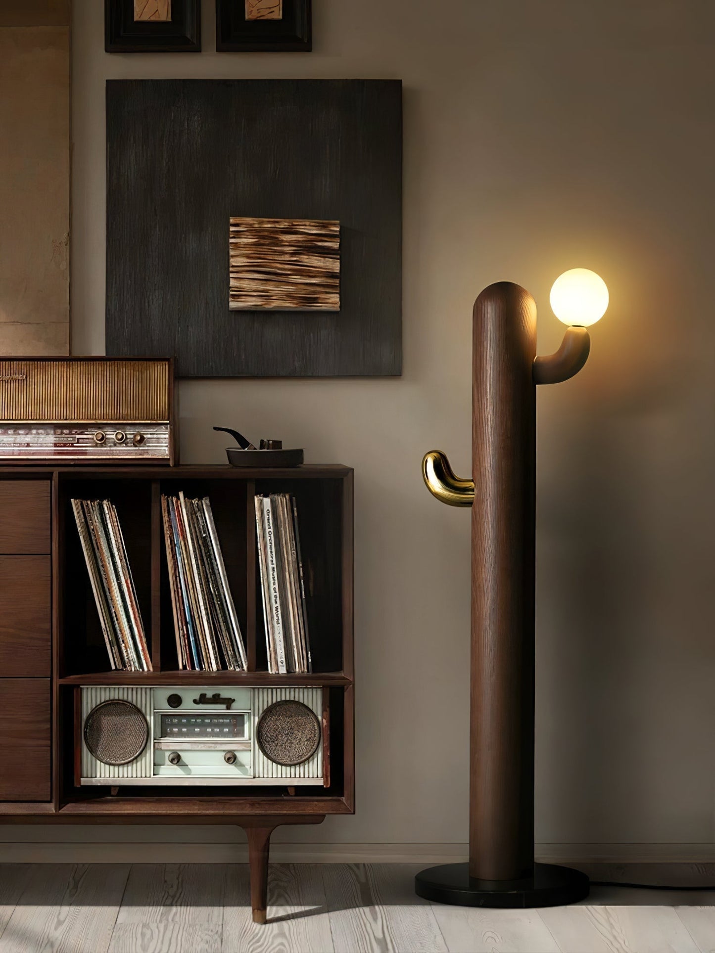 Cactus Wood Floor Lamp Floor lamp