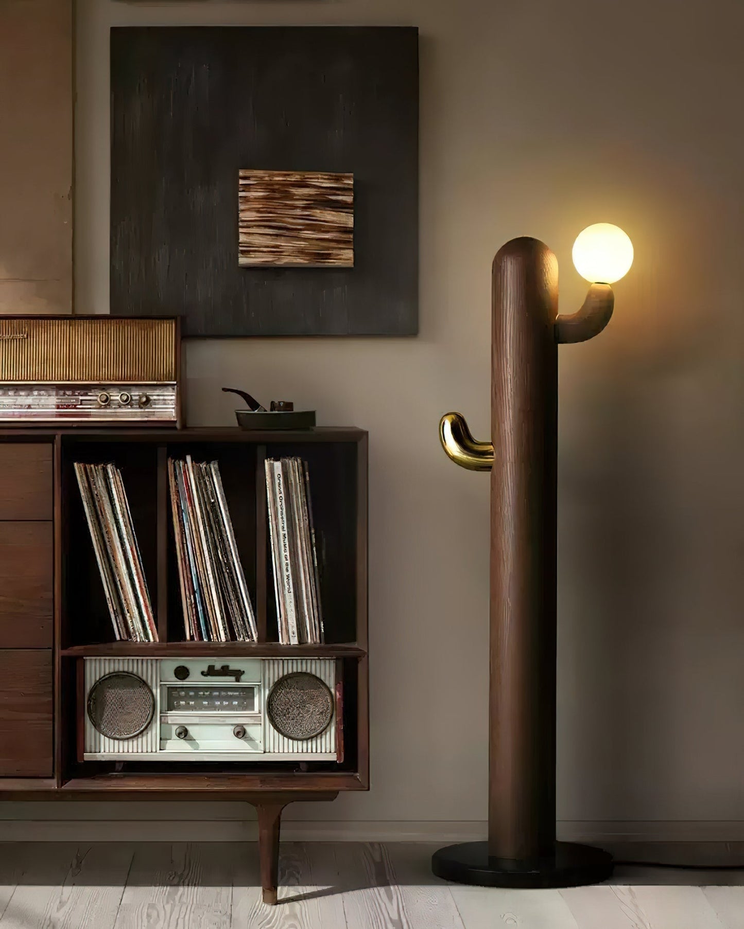Cactus Wood Floor Lamp Floor lamp