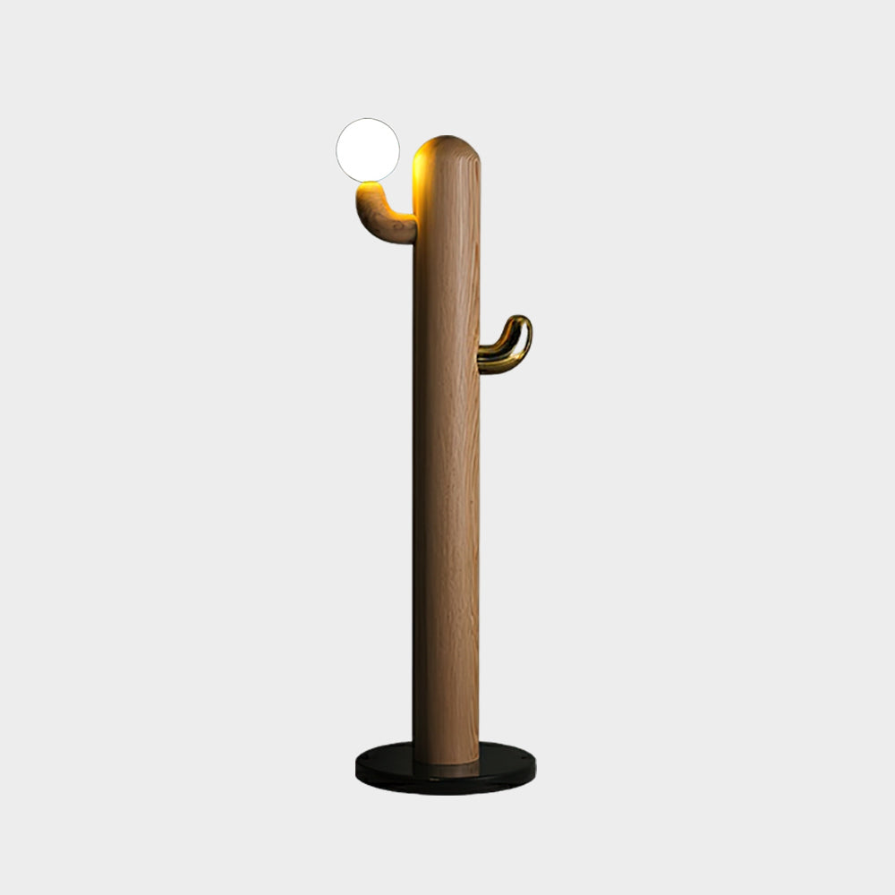 Cactus Wood Floor Lamp Model B: Dia 14.2″ x H 50″ / Wood Color / US Plug Floor lamp