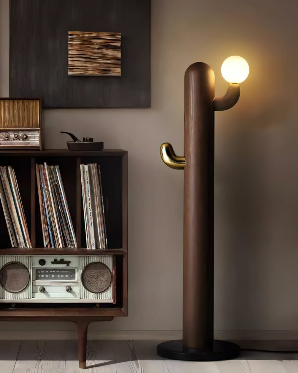 Cactus Wood Floor Lamp Floor lamp