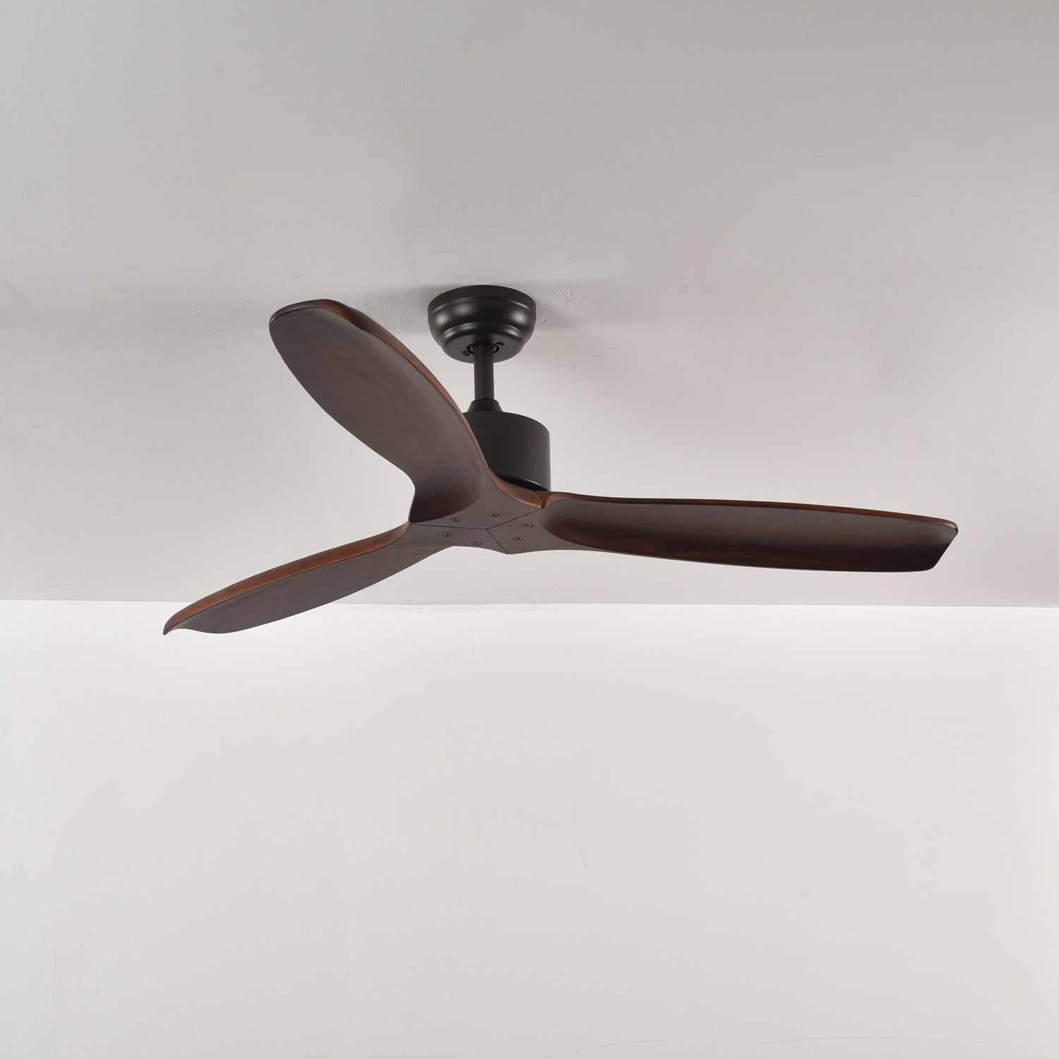 Caesar Kissel 52’’ Ceiling Fan ? 52″ x H 11.8″ / Walnut Wood Grain Ceiling fan light