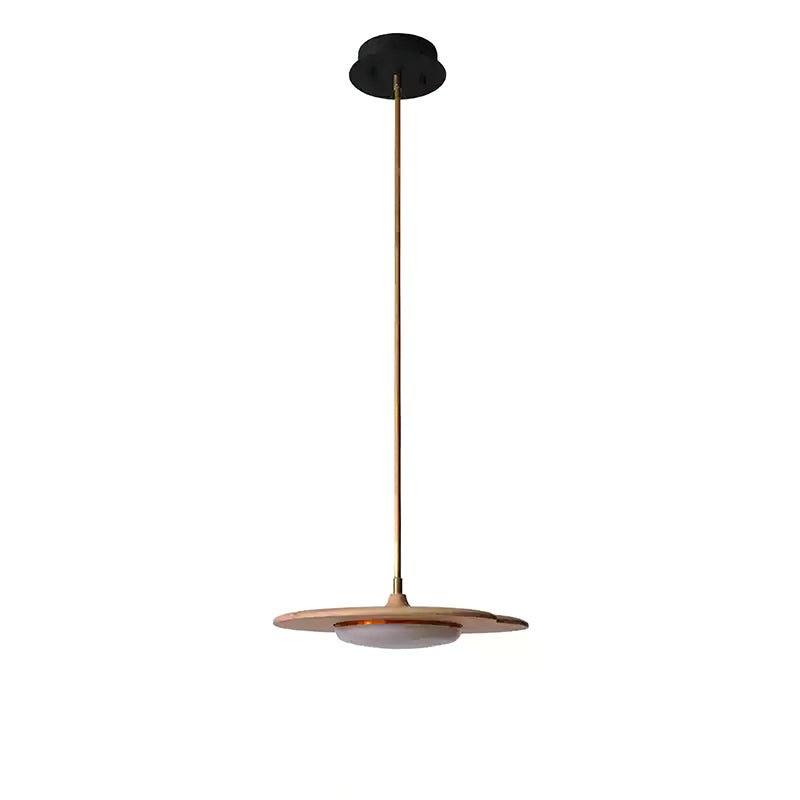 Calder Blossom Chandelier 1 Head: ? 15’’ x W 39.4’’ / Wood Color / Warm Light Chandelier