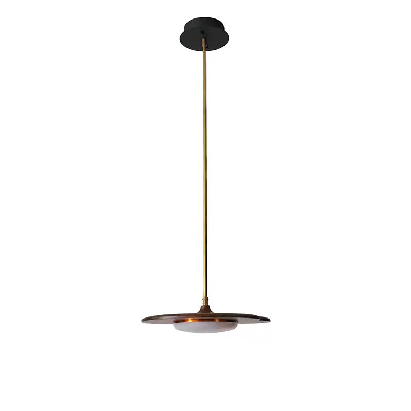 Calder Blossom Chandelier 1 Head: ? 15’’ x W 39.4’’ / Walnut Color / Warm Light Chandelier