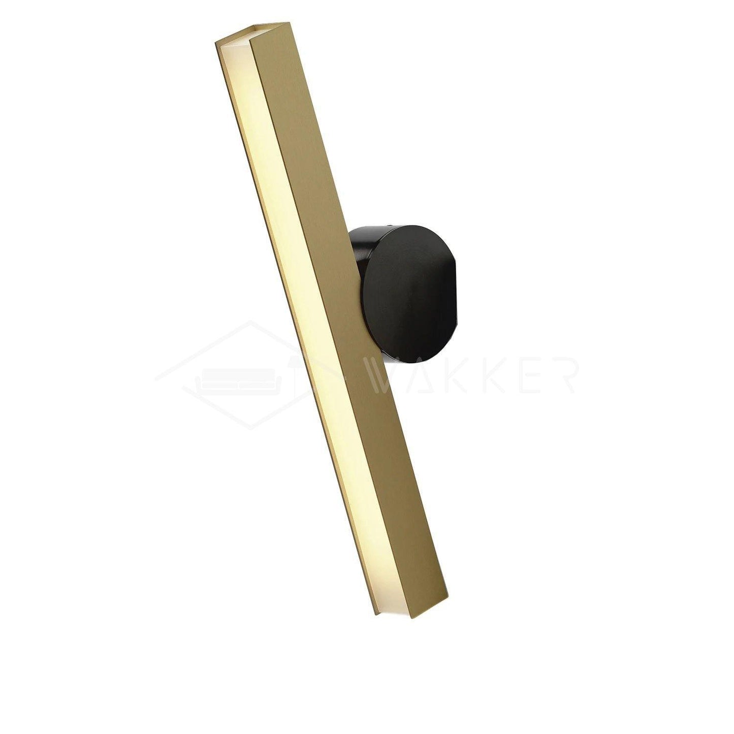 Cale Wall Lamp Style C: L 5.2″ x H 17.7″ / W 13cm x H 45cm / Polished brass / Warm Light Wall lamp