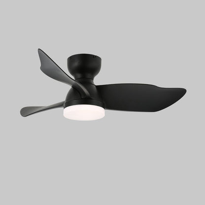 Calix 28’’ Ceiling Fan Light Dia 28″ x H 9.8″ / Model C Black / Three-Color Changing Light 1001 Ceiling fan light