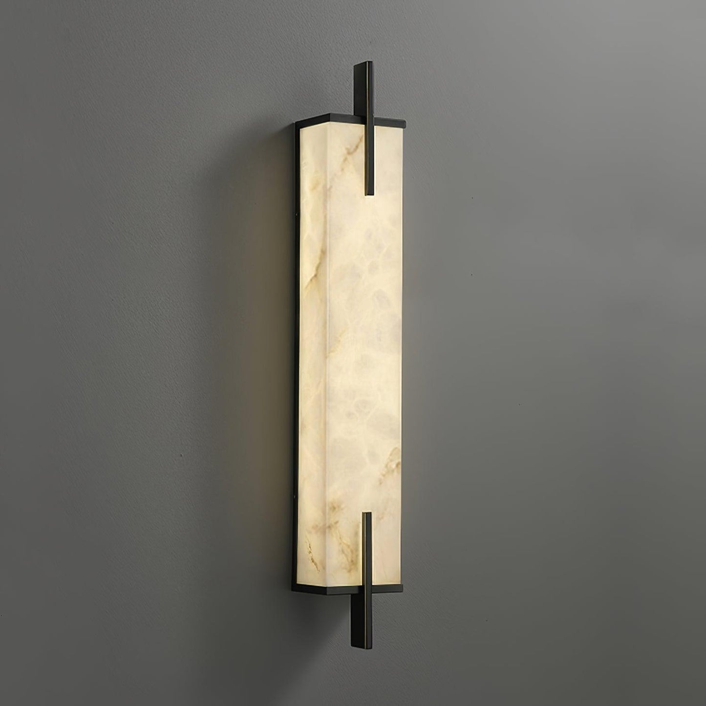 Calliope Wall Sconce Dia 4.7″ x H 23.6″ / Dia 12cm x H 60cm / White + Black / Warm Light Wall lamp