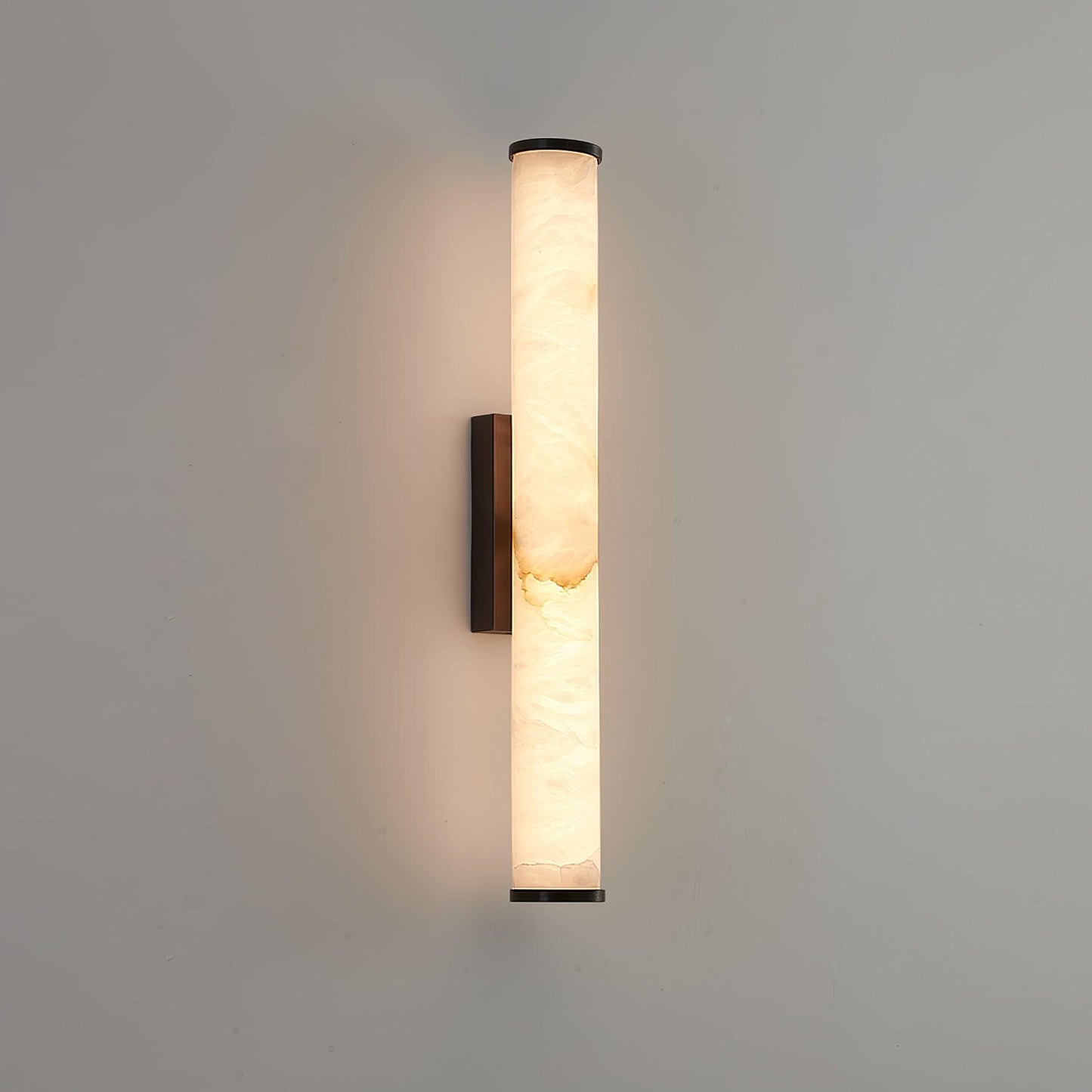 Callisto Wall Lamp Black & White ? 2.4″ x H 22.6″ / Warm Light Wall lamp