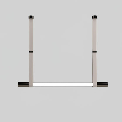 Calm Pendant Light L 47.2″ x W 2.2″ x H 59″ / L 120cm x W 5.5cm x H 150cm / Transparent & White / Warm Light Pendant