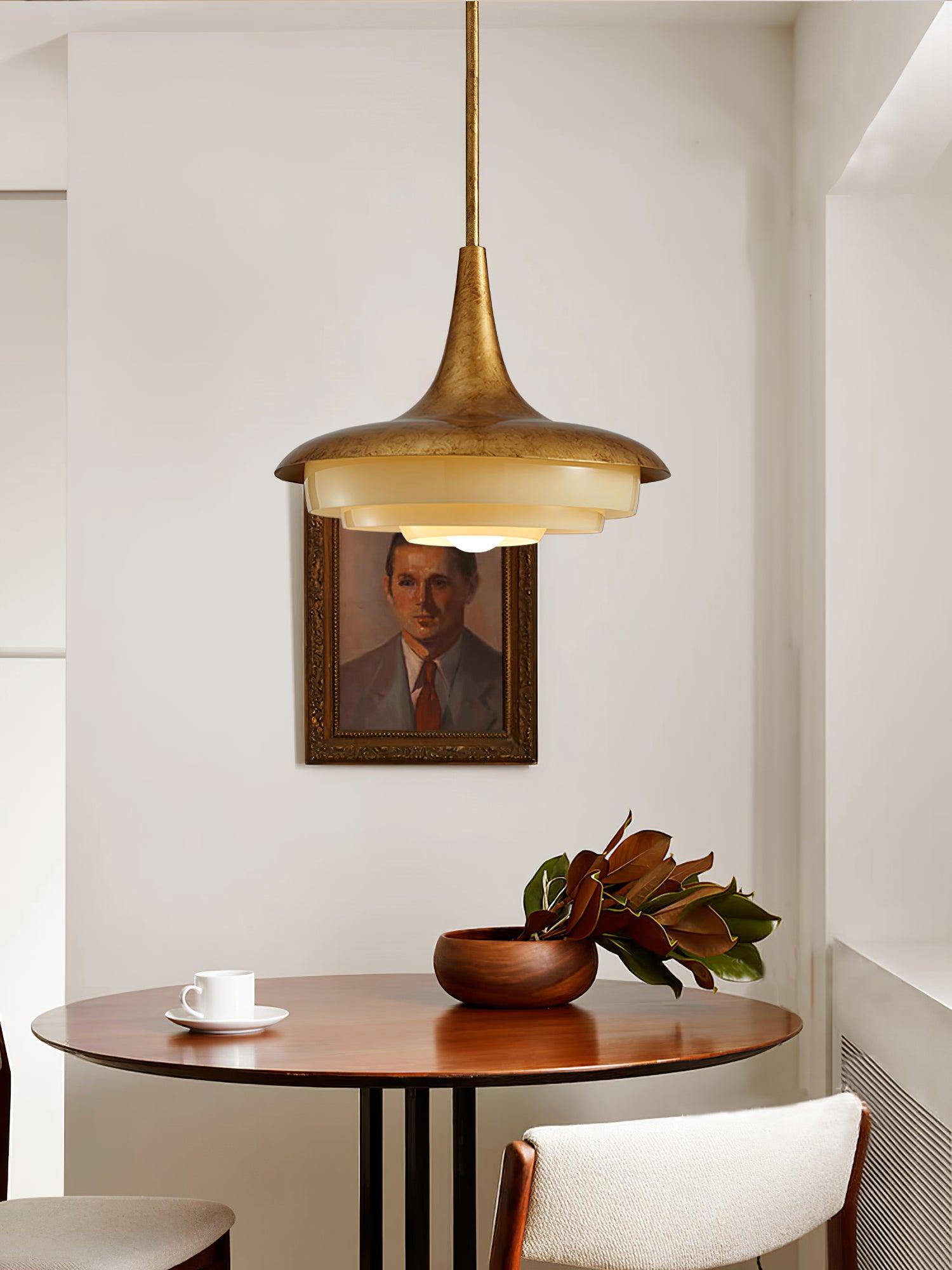 Blossom Pendant Light Dia 17.7″ x H 11.8″ / Dia 45cm x H 30cm / Gold & Creamy yellow Pendant light
