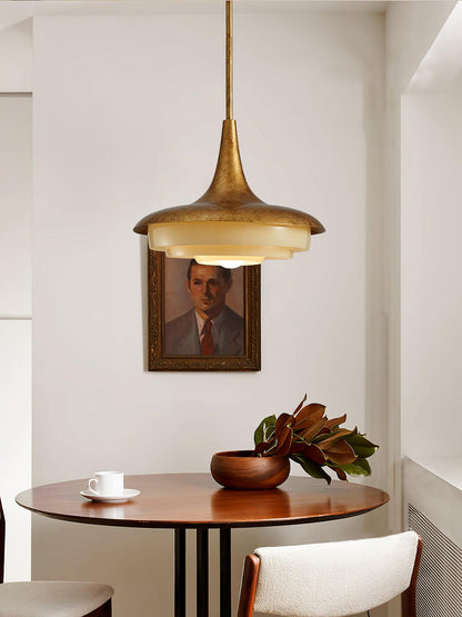 Blossom Pendant Light Dia 17.7″ x H 11.8″ / Dia 45cm x H 30cm / Gold & Creamy yellow Pendant light