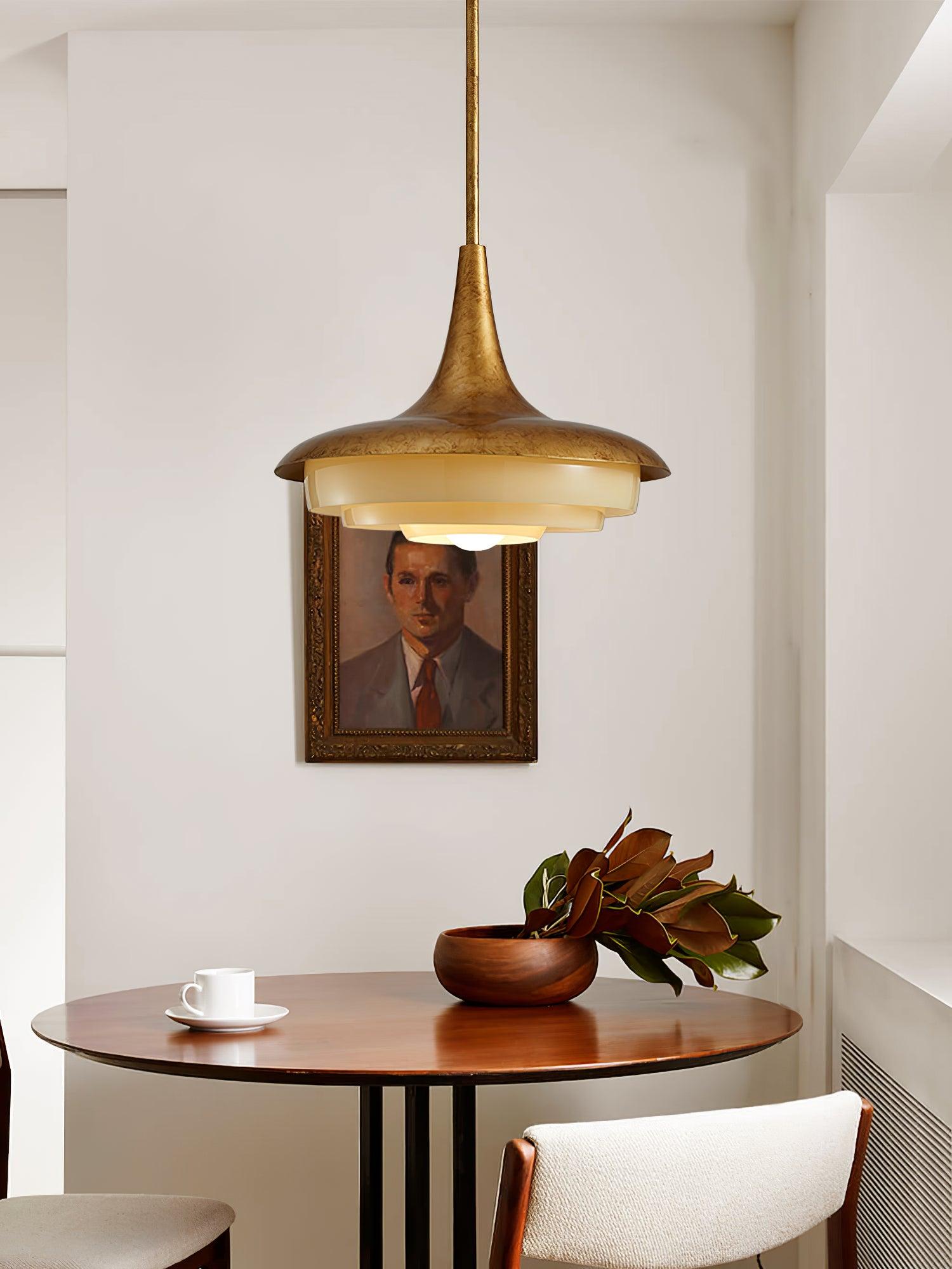 Blossom Pendant Light Dia 17.7″ x H 11.8″ / Dia 45cm x H 30cm / Gold & Creamy yellow Pendant light