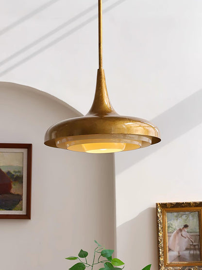 Blossom Pendant Light Dia 17.7″ x H 11.8″ / Dia 45cm x H 30cm / Gold & Creamy yellow Pendant light