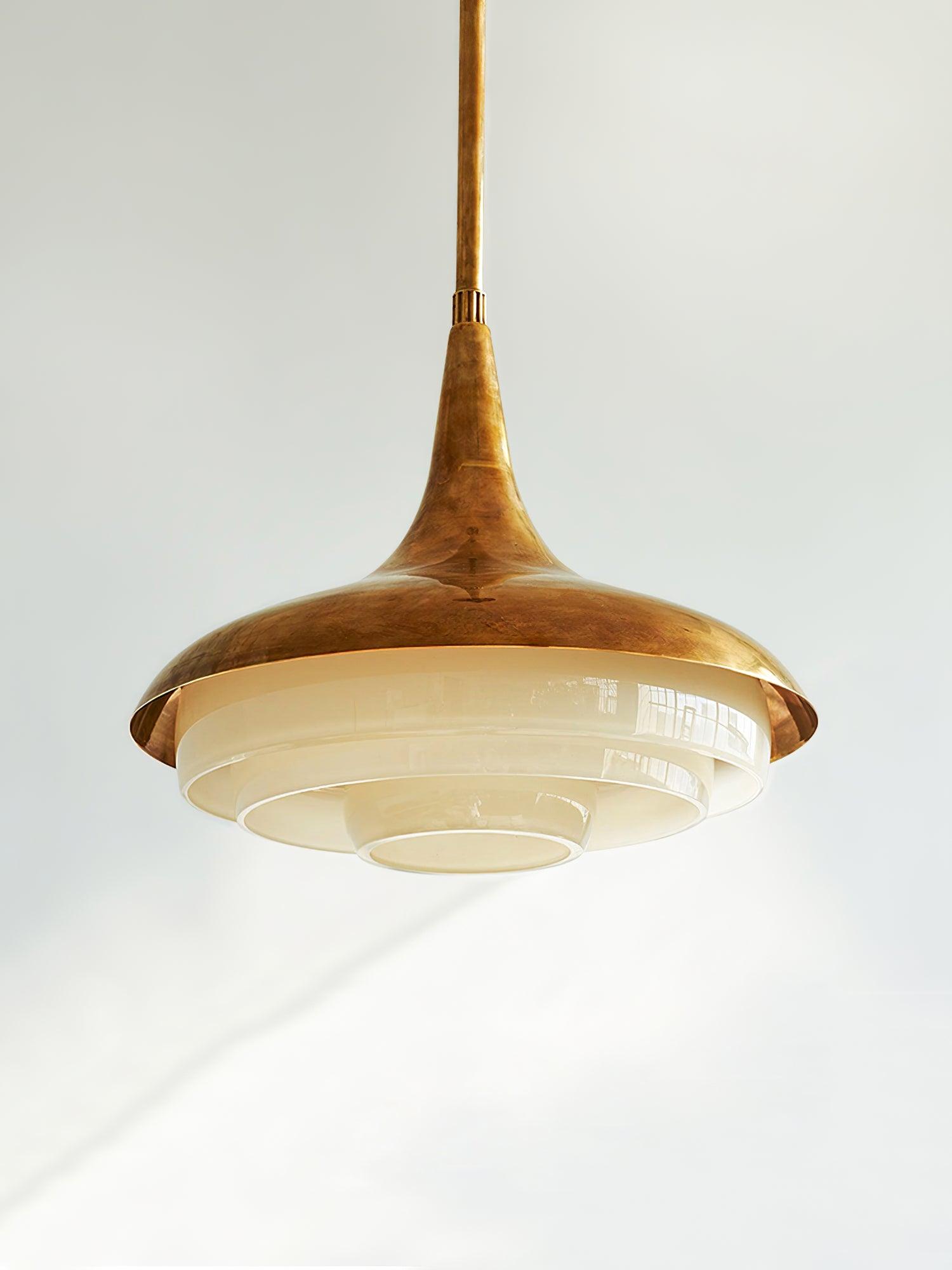 Blossom Pendant Light Dia 17.7″ x H 11.8″ / Dia 45cm x H 30cm / Gold & Creamy yellow Pendant light