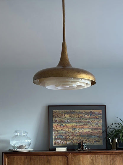Blossom Pendant Light Dia 17.7″ x H 11.8″ / Dia 45cm x H 30cm / Gold & Creamy yellow Pendant light